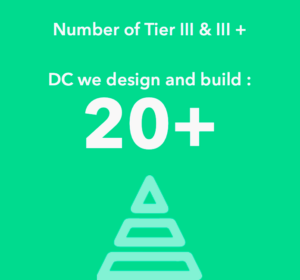 Number of tier III and III+ DC that we design and build : 20+